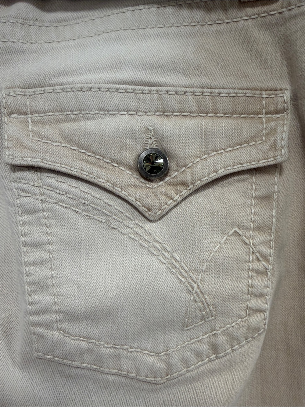 Cambio Beige Stretch Jeans - Classic Slim Fit - Picture 3 of 7
